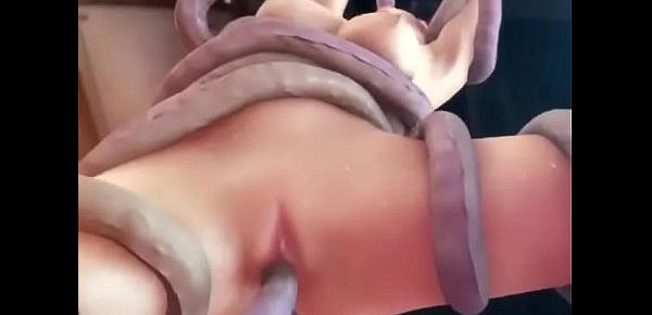  3D monster sex tentacles big boobs- Watch more on HentaiGarden.com